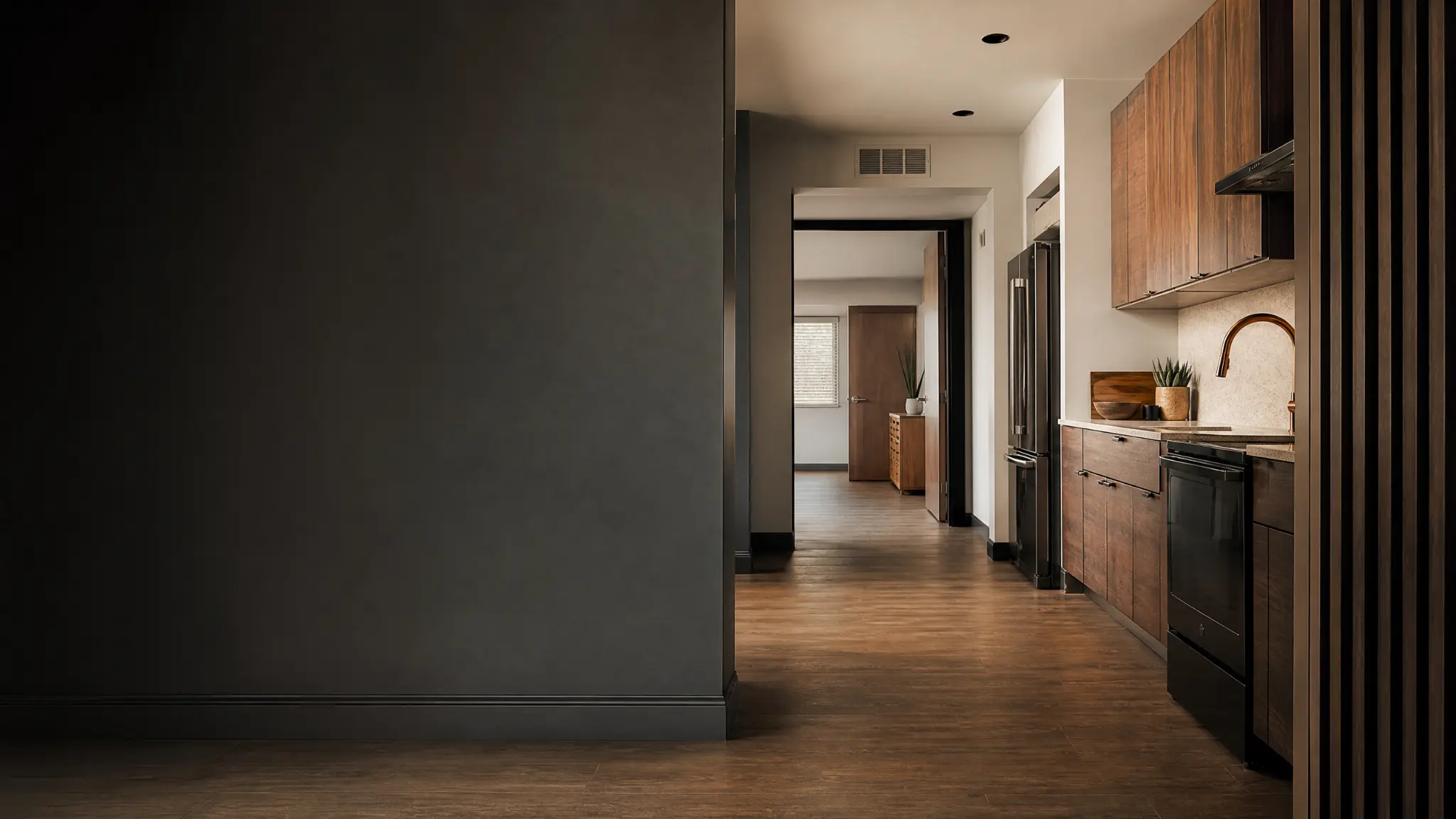 Conceptual renovated residential investment property interior in Arizona